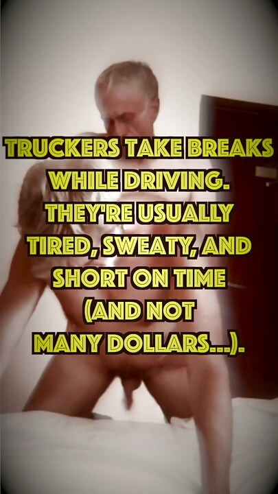 Truckers bareback service. Creampie in a broken-ass hooker.