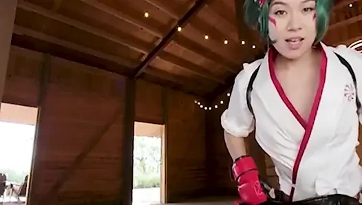 VRCosplayx Kimmy Kimmy Kim как OVERWATCH 2 KIRIKO хочет сгладить недопонимание с чистой страстью, часть 1
