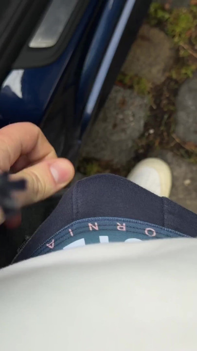 Public Parking Lot Handjob Next to Stranger and Bus Cum Finish | Clip 1