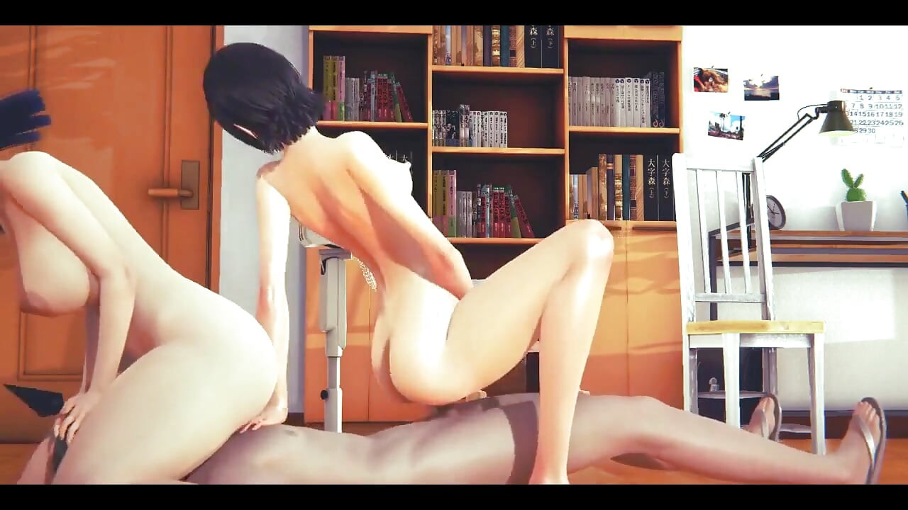 Boruto Hentai - Sarada 69 și sex în trei cu Hinatal - japoneză Asiatică Manga Anime Film Porno