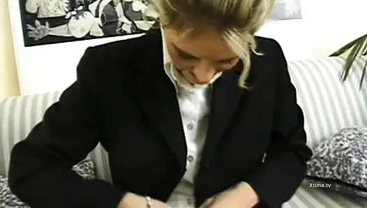 Hot blonde need a big cock in the ass!