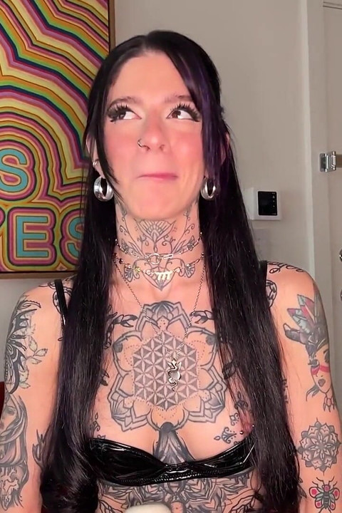 Inked Hazel Paige Takes Every Inch of Cock in Face Fucking with Hot Lucas Ayres