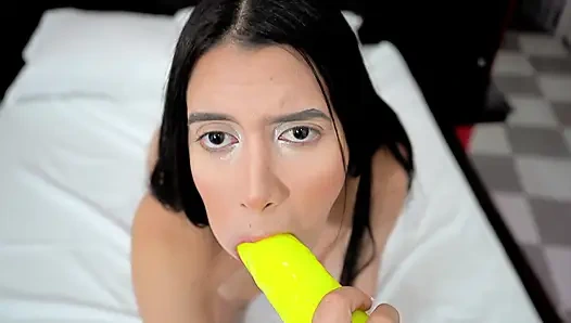 Joy Ambar Prada Gives Me a Messy Blowjob Until I Cum