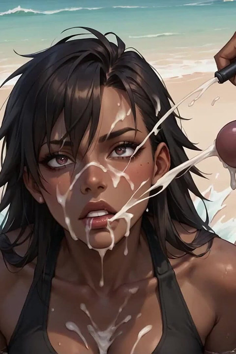 Beach Orgy! a Scorching Dark-hued Queen Has Orgasmic Busts on Golden Sands in the Best XXX Scene!