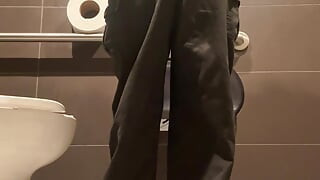Got Bored At Work So I Stripped Half Naked In The Bathroom Just So I Can Twerk My Fat Chocolate Ass