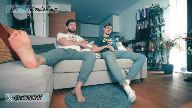Got Hard Watching TV with My Bro