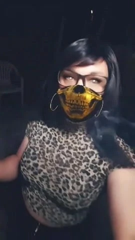 Sissy CD Smoking a joint