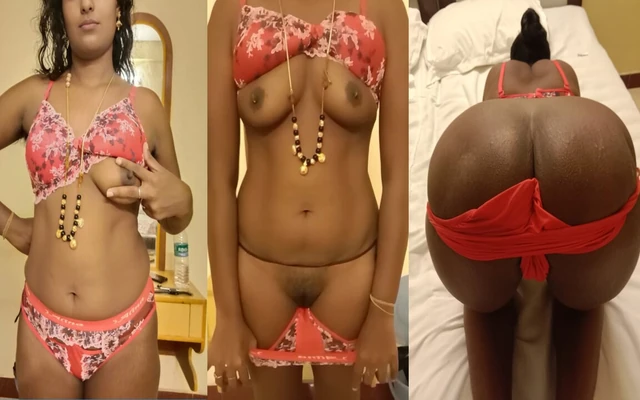 Desi Tamil Horny Housewife Teases Sugar Daddy in Red Santa Bikini with Big Black Ass Dance & Milk Play! IndianHotwifeX
