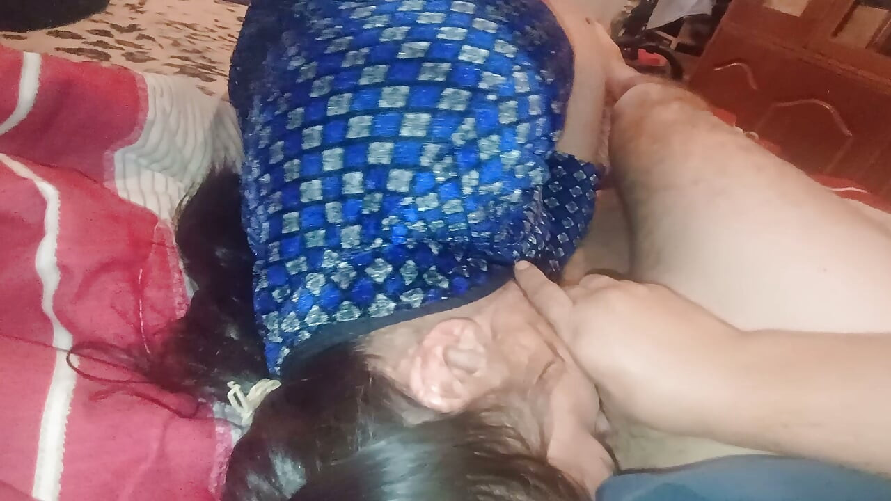 I take advantage of her being tired and I blowjob and fuck her and let go of her mouth
