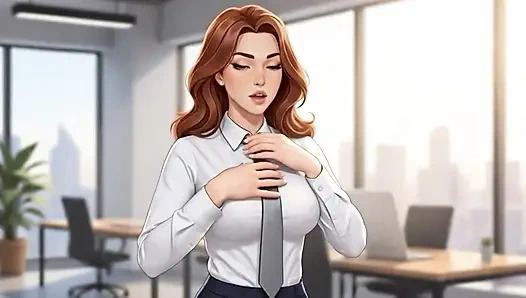 Die AI-schlampenchefin lässt dich sie im büro ficken