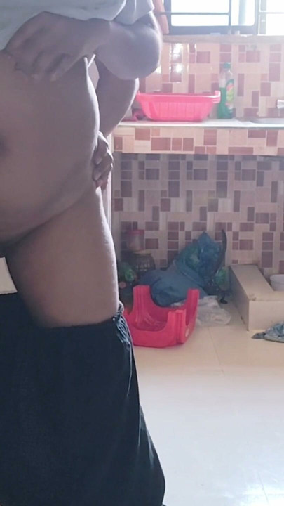 My older brother's wife finished cooking, and then, finding her alone at home, I fucked her. | Clip 2