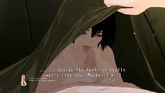 Hentai oyunu - kalın büyük memeli kadının yaz plaj seks macerası