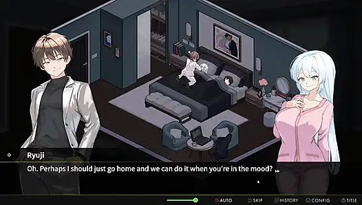 Hentai Game - Immoral Bathhouse - Busty Wife Gets Pounded Next to Clueless Husband - NTR Hardcore Sex