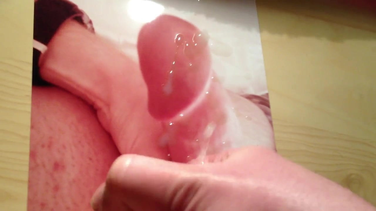 Cumming on hard smooth cock