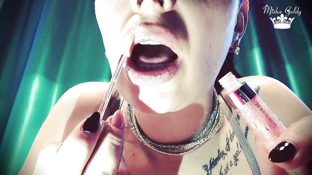 Lip licking Joi game