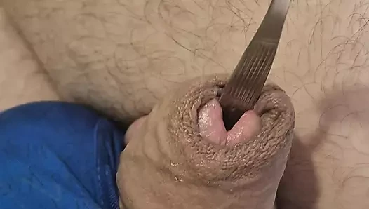 I put a spoonful in the Urethra