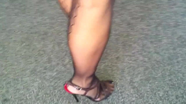 Sexy stockings and sandals