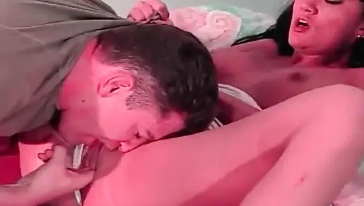 Passionate Pussy Licking and Fingering of a Hot Brunette