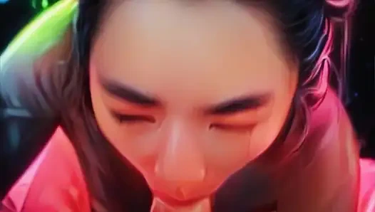 Real Life Anime GF Sucks BWC - POV Blowjob with Oral Creampie