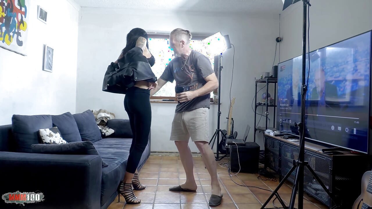 Busty Skinny MILF Silvia Preslar Sucks Terry Kemaco on Couch in Soft Photoshoot Turned Hardcore Pussy Fuck with Squirt