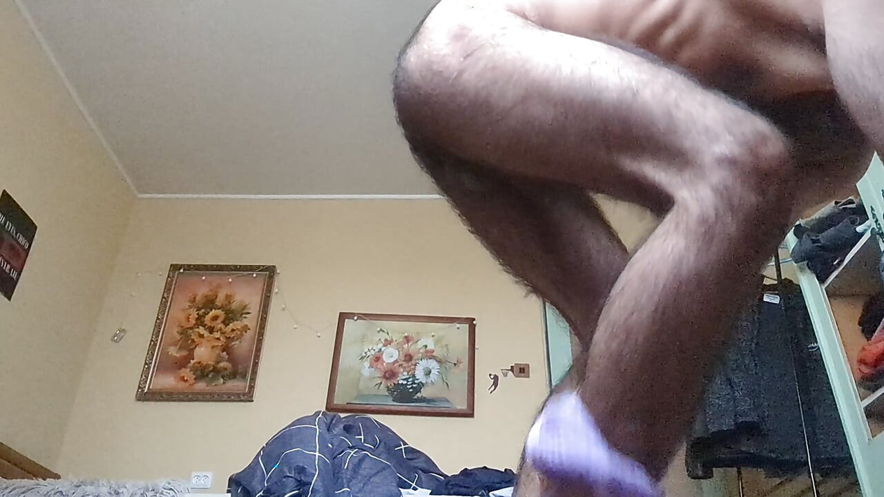 Hairy Sissy crossdresser trying and showing new lingeries with slim body  and beautiful small dick