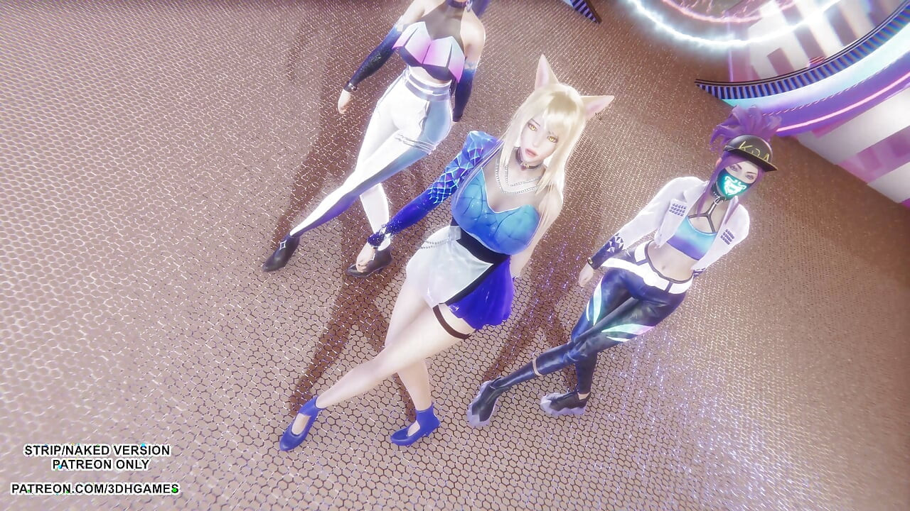 Mmd kpop cazadores de demonios - huntrx - golden ahri akali kaisa sexy kpop dance liga of legends hentai sin censura 4k 60fps