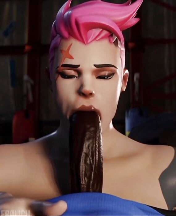 Zarya necesita proteínas chupando esa polla
