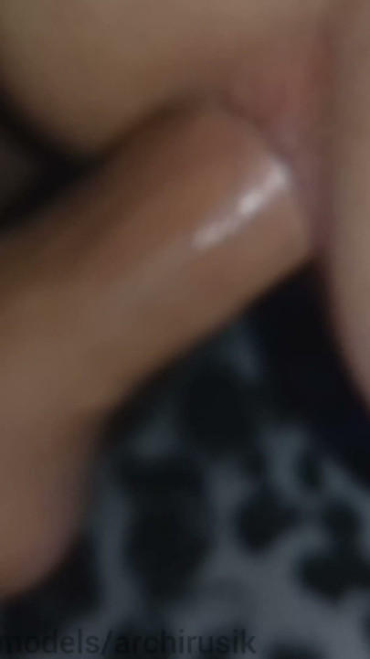 Tight young hole fucked by a dick without a condom to cum! | Clip 1