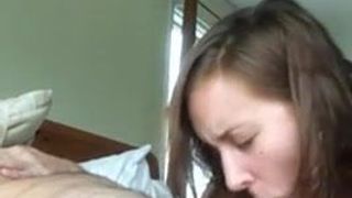 Amateur Beauty Performs Her Duty By Sucking Old Pervert (1)