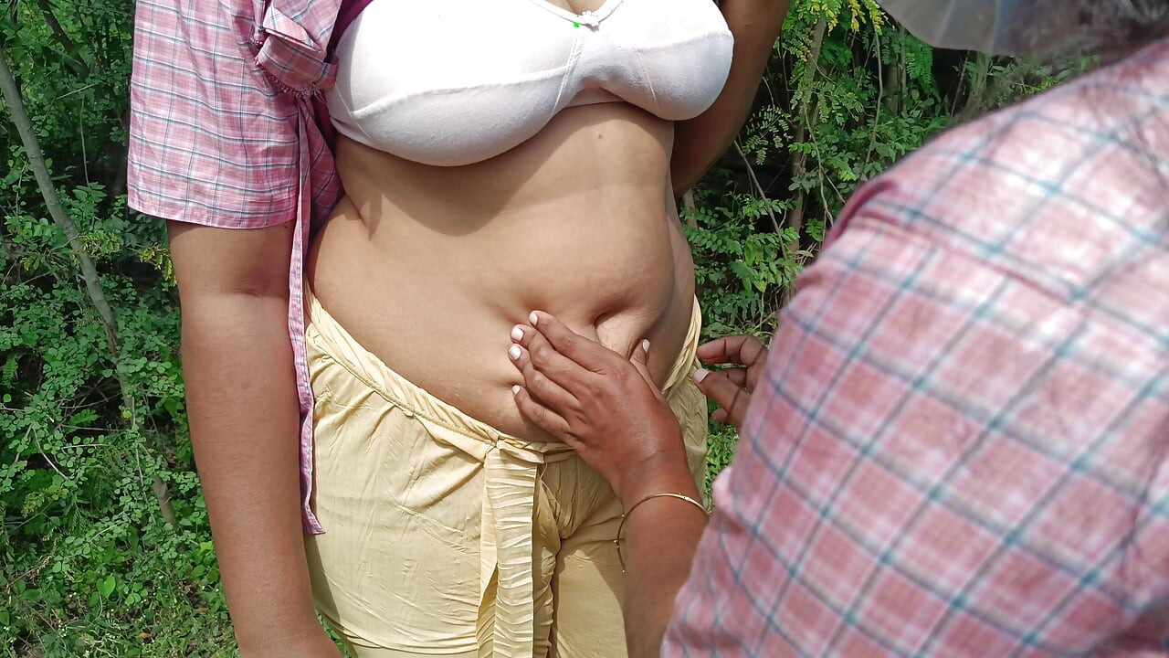 School student with uniform lesbian outdoor