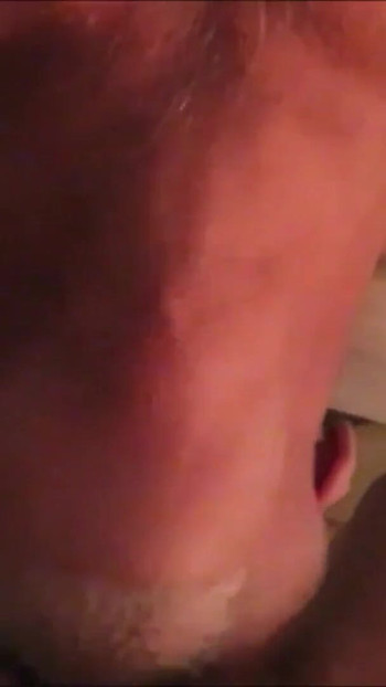 Emotional moment from "Crotchonfire gags a silver daddy stud on the ginger root"