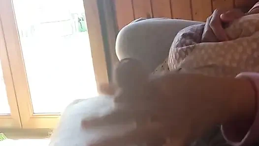 Hand Tease with Orgasm - Quick Sofa Handjob Before I Leave - Fast Stroking & Ball Play POV