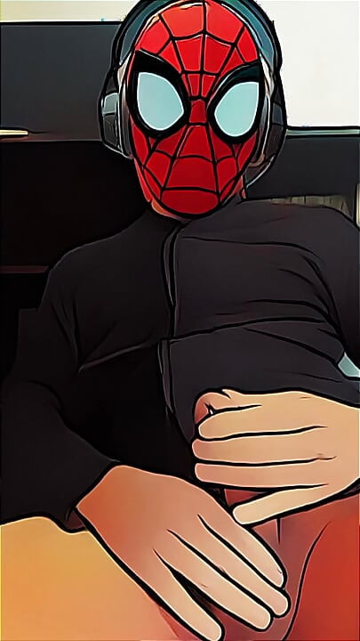 spiderman jerking off