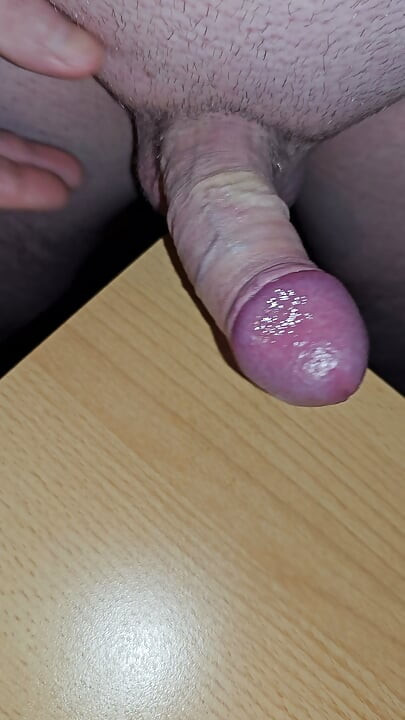 Night cock satisfaction and squirting thick jizz on the 🤗 table