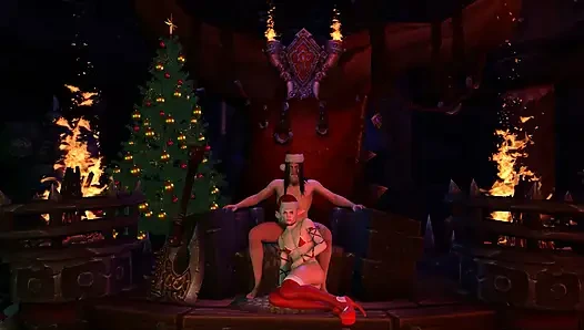 Femboy Elf Sucks Santa's Dick