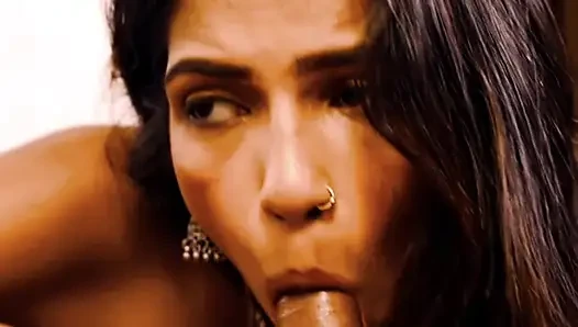 Sanjana ve Ravi odalarında sert seks yaptı.