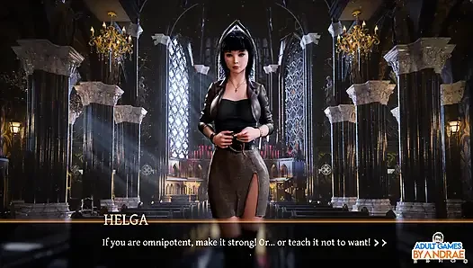 Sisters in Sin Gameplay Part 19 - Helga Caught Fingering in Front of the Altar