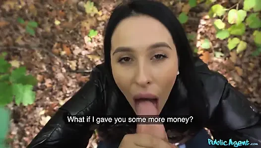 Public Agent - Hitchiker Alyssa Bounty Swallows Cum POV