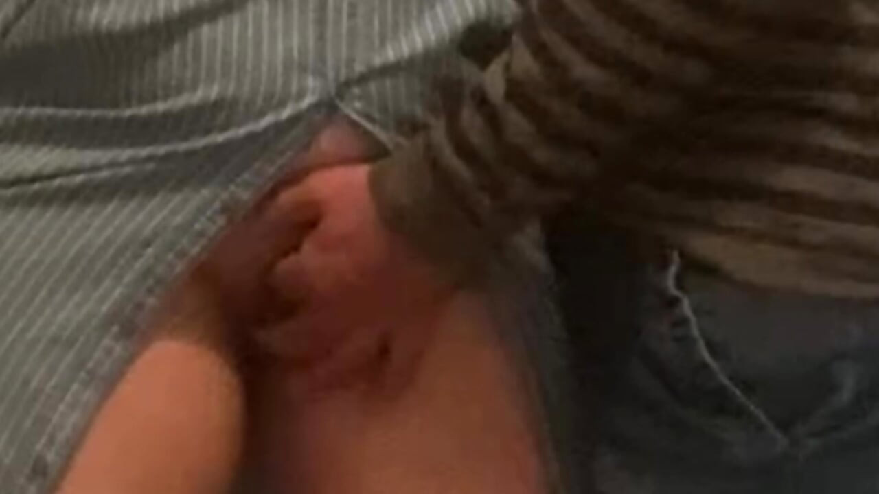 Random Old Stranger  Fingering Slut Girl In Public