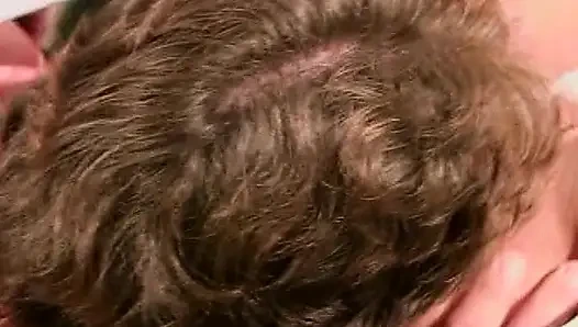 Famous Asian MILF bimbo shared by two huge dicks