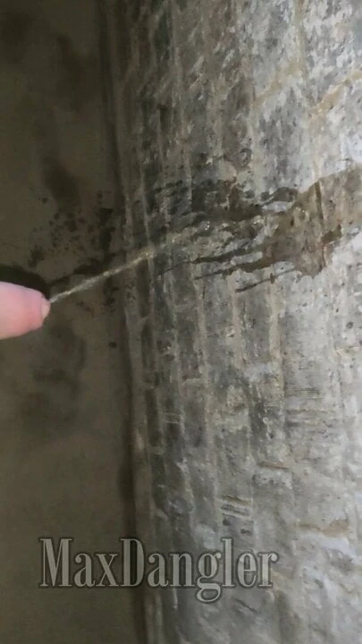 Wanking and pissing in my basement