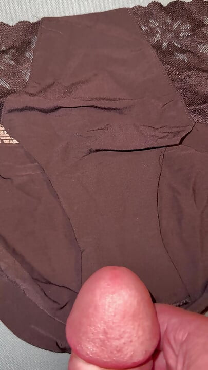 Cum on wife’s panties 46