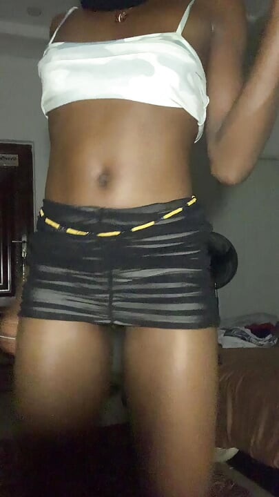 Hot Sexy Dance Ebony Teen Teasing with oily wet Pussy shows  in mini skirt