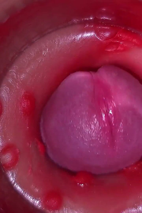 Caméra dans le vagin, col de l’utérus, POV, creampie