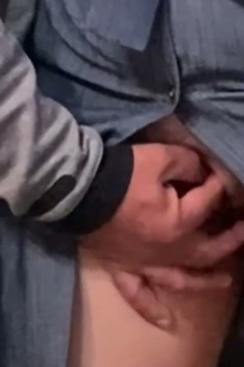 Horny Step Stepdaddy Fingering Juicy Pussy in Public