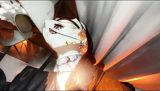 Üvey kız kardeş üvey erkek kardeşini hayal ederken onu sikiyor ve içine boşalıyor