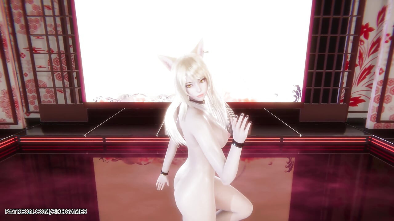 Mmd Gokuraku Jodo Ahri Sexy Naked Dance League of Legends Hentai Uncensored 4K 60fps