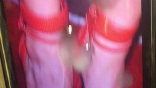 Éjaculation sur les pieds sexy de Natalie Zea 2