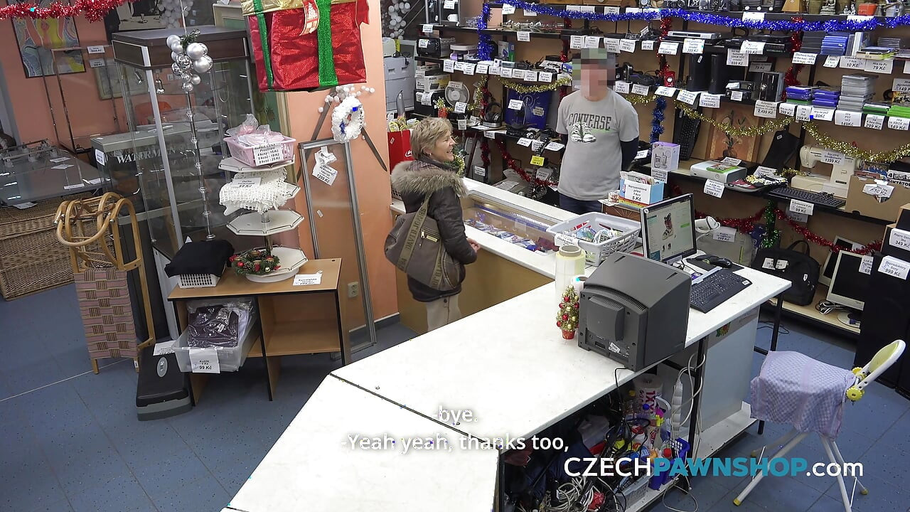 The busty blonde comes back for a very private deal (CzechPawnShop)