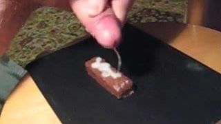 Yemeğe boşalma - çikolata bar